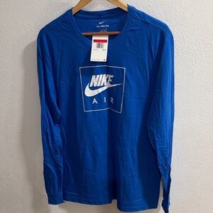 Nike Men's Royal Blue Long Sleeve Tee